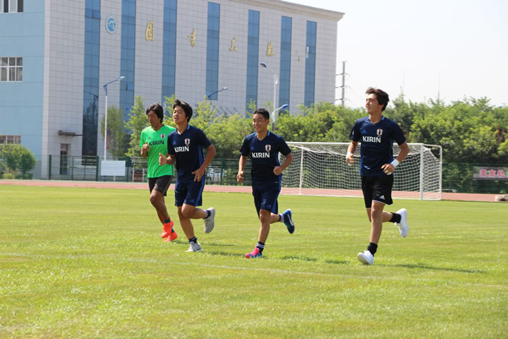 日本U-16國家男子足球隊來校訓練